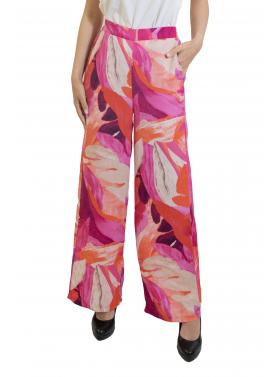 Pantalone palazzo fantasia coral rose Only